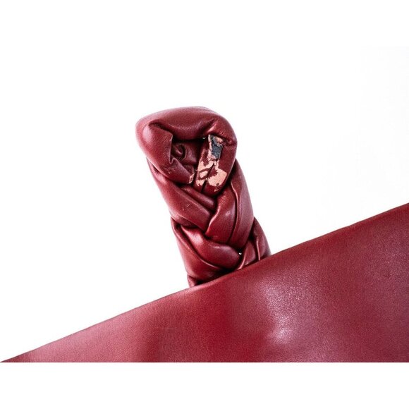 DeMellier Red Clutch with Braided Detail - Picture 10 of 11